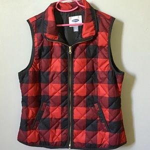 Old Navy Plaid Vest (size m)